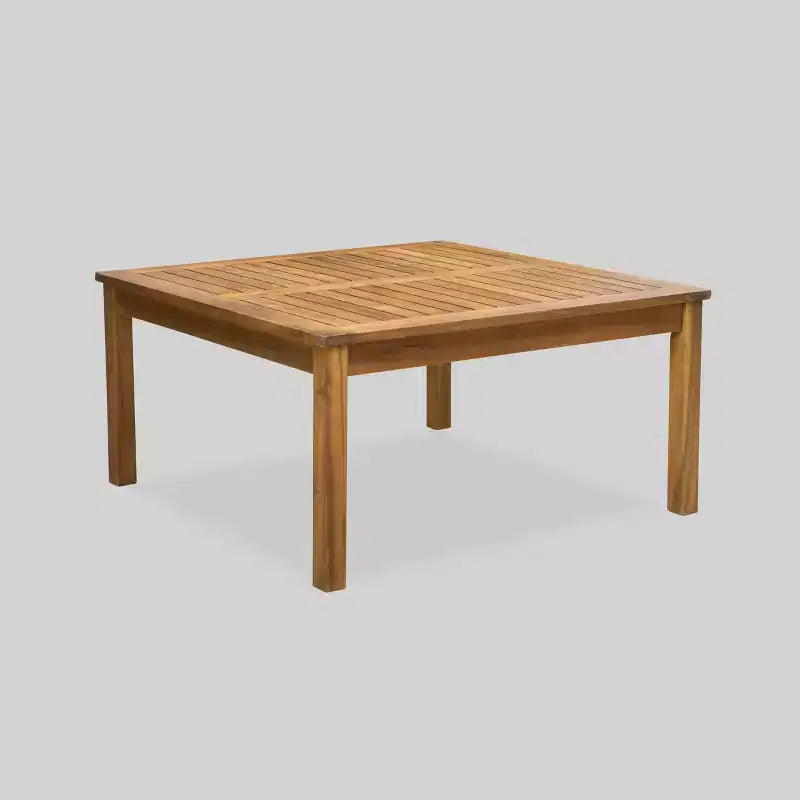 Ensemble de salon de jardin 10 pièces Perla Acacia Wood – Teck/Vert – Christopher Knight Home