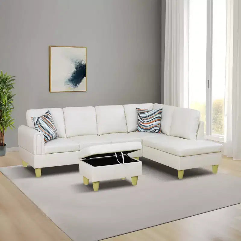 Canapé en velours chenille, ensemble trois pièces pour salon, avec ressorts double couche et confort moelleux