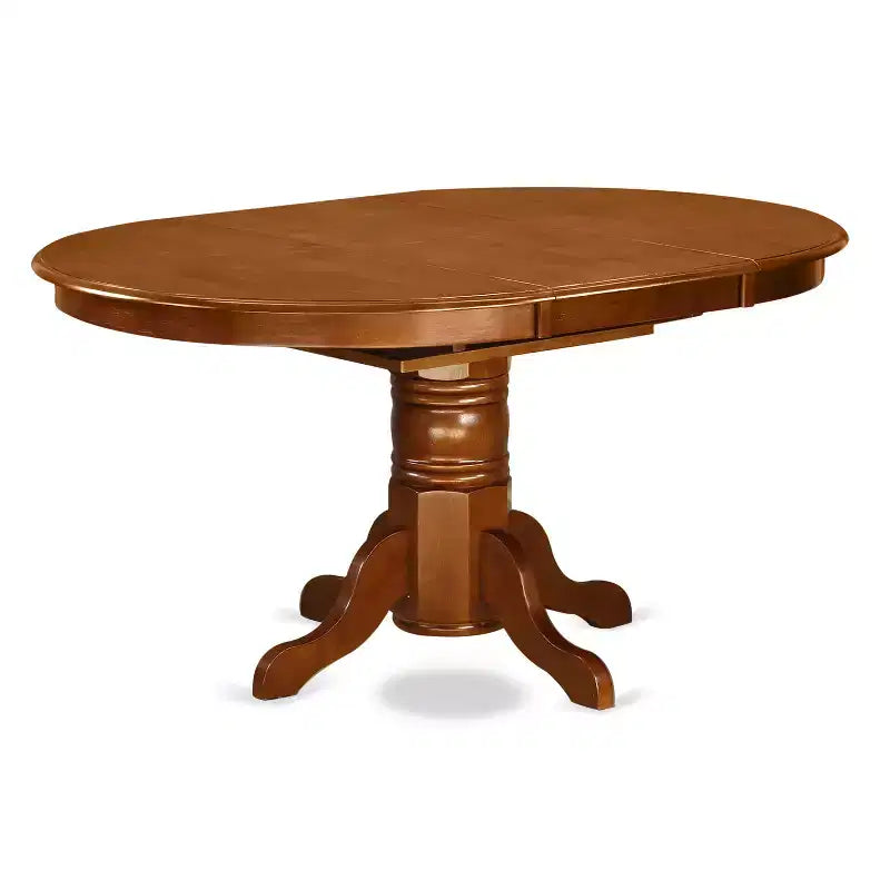 Ensemble de salle à manger - Table ovale avec rallonge et 6 chaises de salle à manger