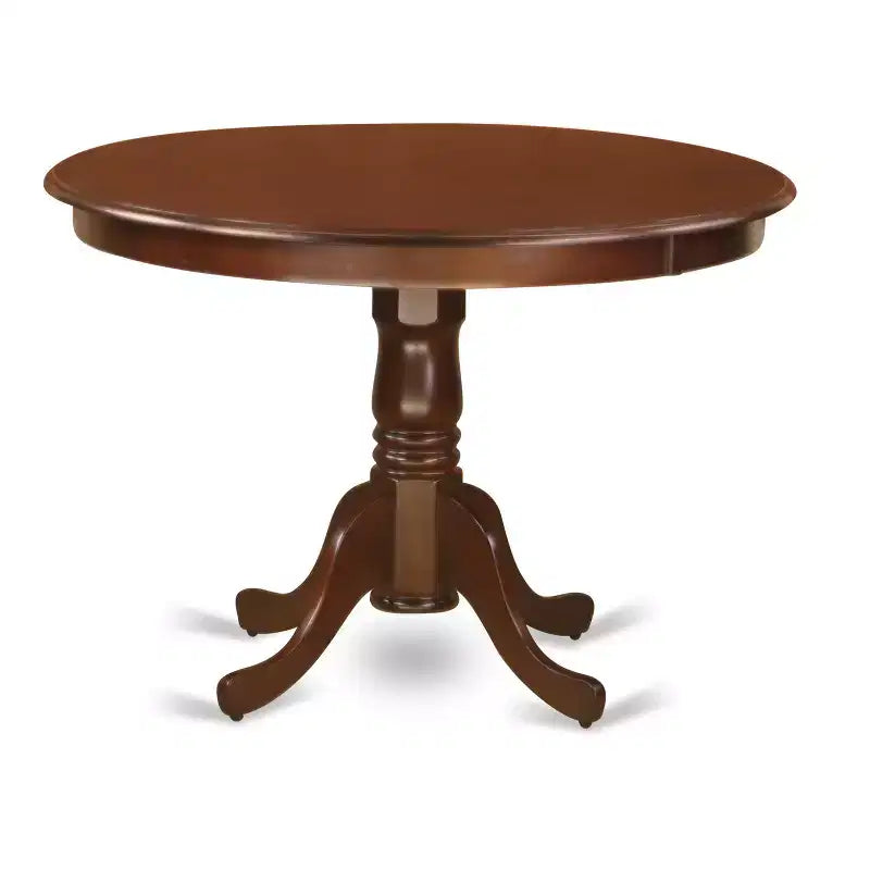 HomeStock HLCL5-LWH-W Ensemble de 5 pièces : Table ronde de 42 pouces et 4 chaises à double dossier en X