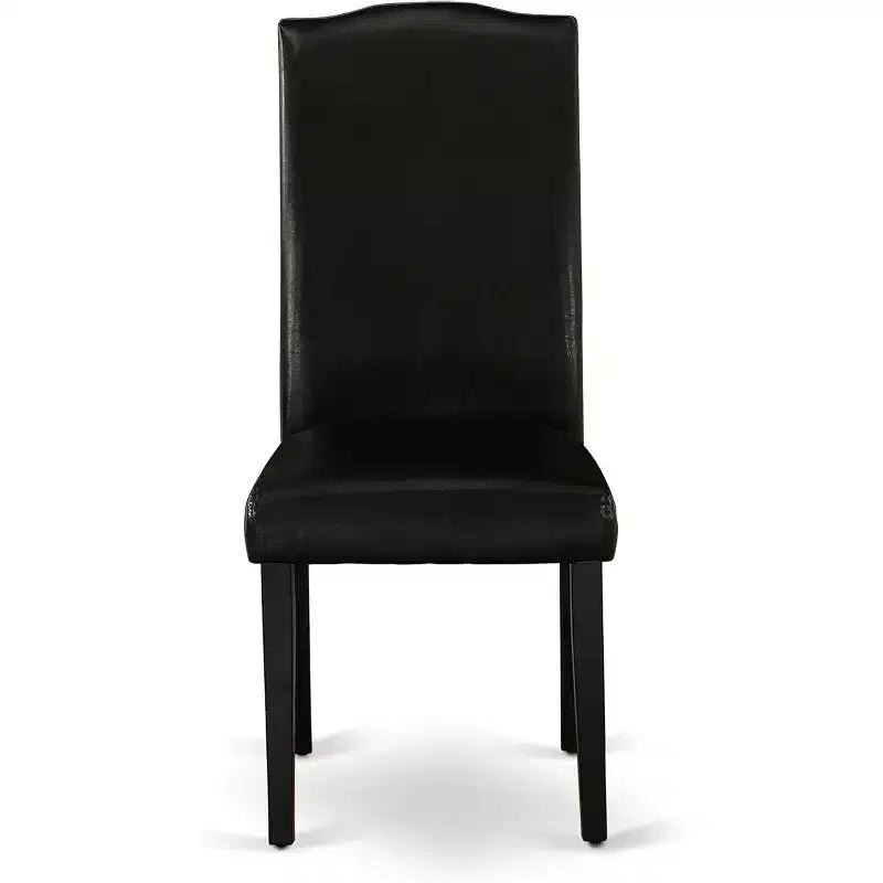Ensemble de salle à manger moderne 5 pièces Table de cuisine et 4 chaises Noir
