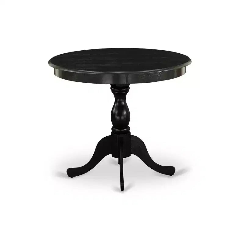 Ensemble de salle à manger rond HomeStock avec chaises en lin et table de cuisine