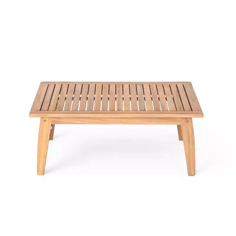 Christopher Knight Home Tariq Ensemble de 4 meubles de jardin rustiques en bois d'acacia et corde avec coussins