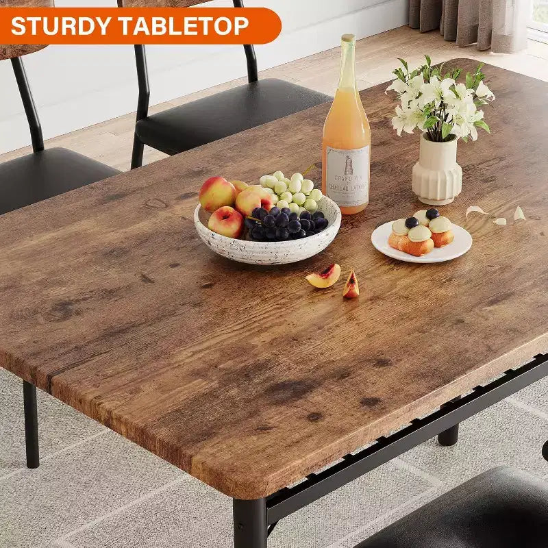 Ensemble de salle à manger 3 pièces pour 2 avec étagère de rangement Table carrée à cadre métallique et chaises rembourrées, ensemble de cuisine peu encombrant pour appartement