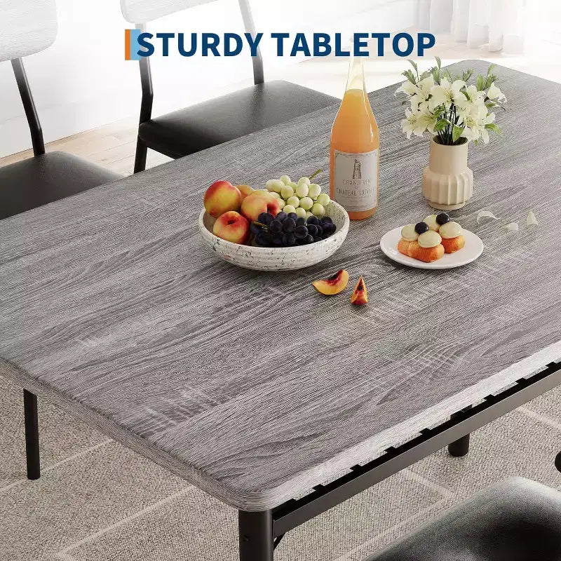 Ensemble de salle à manger 3 pièces pour 2 avec étagère de rangement Table carrée à cadre métallique et chaises rembourrées, ensemble de cuisine peu encombrant pour appartement