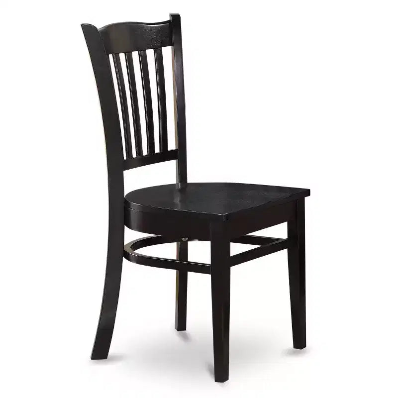 HomeStock Belmont Ensemble de 5 Pièces Table et Chaises de Cuisine Comprend une Table Ronde de Salle à Manger, un Pied Central, 4 Chaises à Assise en Bois Massif, 107x107 cm, Blanc Lin