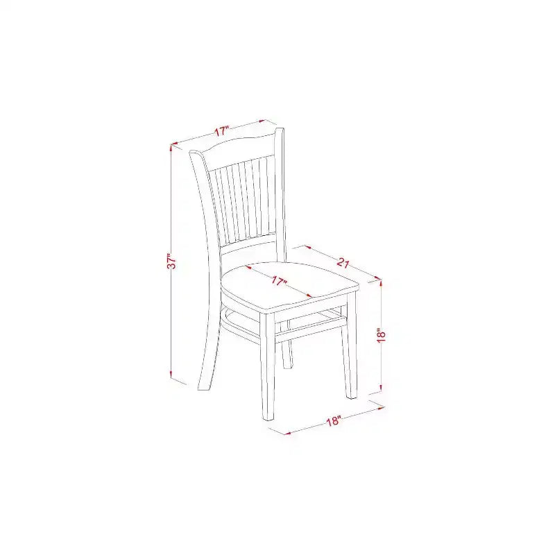 HomeStock Belmont Ensemble de 5 Pièces Table et Chaises de Cuisine Comprend une Table Ronde de Salle à Manger, un Pied Central, 4 Chaises à Assise en Bois Massif, 107x107 cm, Blanc Lin