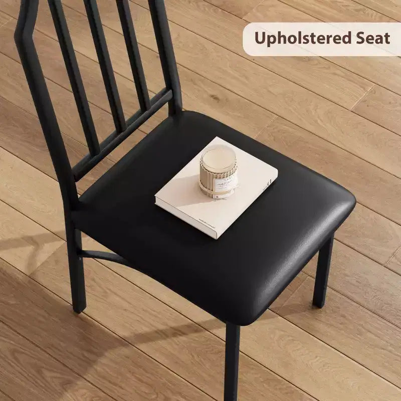 Ensemble table de salle à manger TROPOW pour 2, ensemble table et chaises de cuisine avec 2 coussins en PU ultra confortables, ensemble de meubles de salle à manger pour 2 avec cuisine