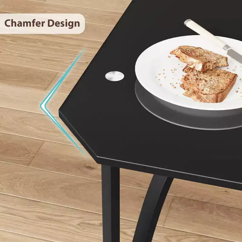 Ensemble table de salle à manger TROPOW pour 2, ensemble table et chaises de cuisine avec 2 coussins en PU ultra confortables, ensemble de meubles de salle à manger pour 2 avec cuisine