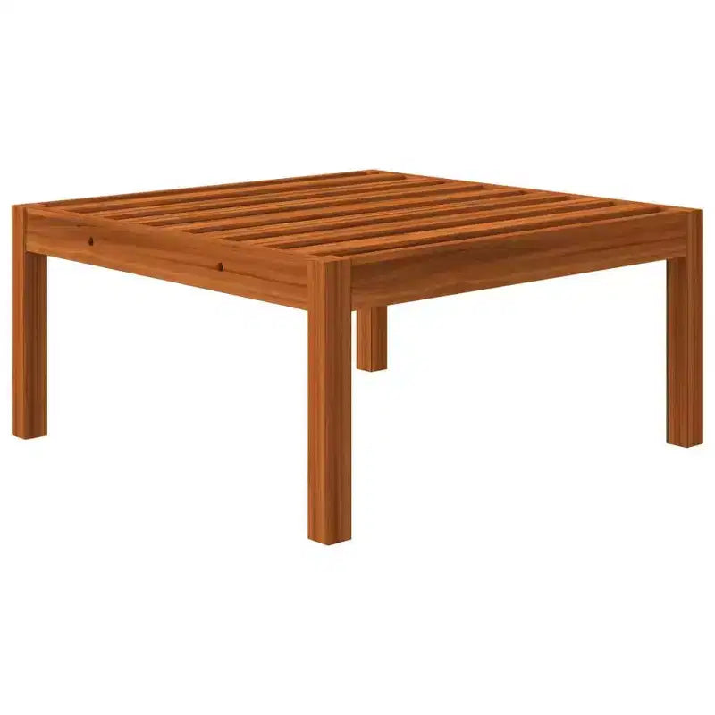 vidaXL Ensemble de salon de jardin 4 pièces en bois d'acacia massif, construction durable et résistante aux intempéries avec coussins crème pour un confort optimal