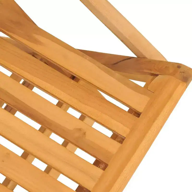 vidaXL Salon de jardin 5 pièces pliable en teck massif marron