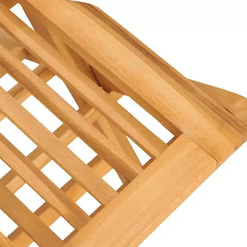 vidaXL Ensemble de salle à manger de jardin Teck naturel Bois de teck massif Taille M Pliable