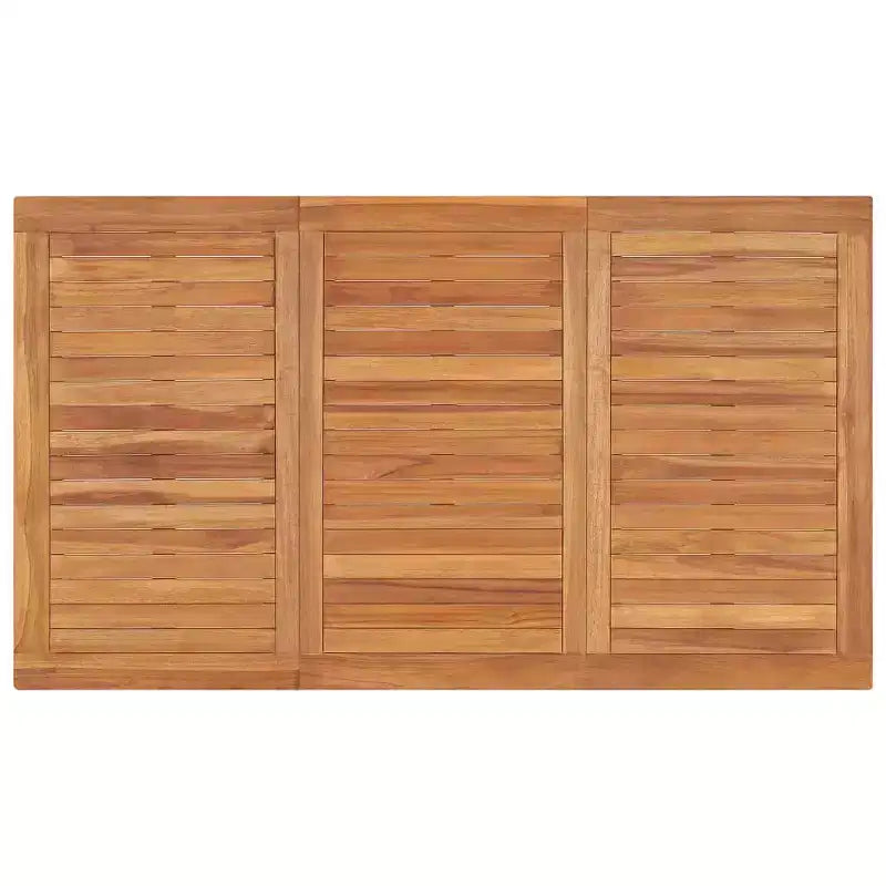 vidaXL Ensemble de Repas de Jardin Teck Naturel Teck Massif Taille Unique Durable