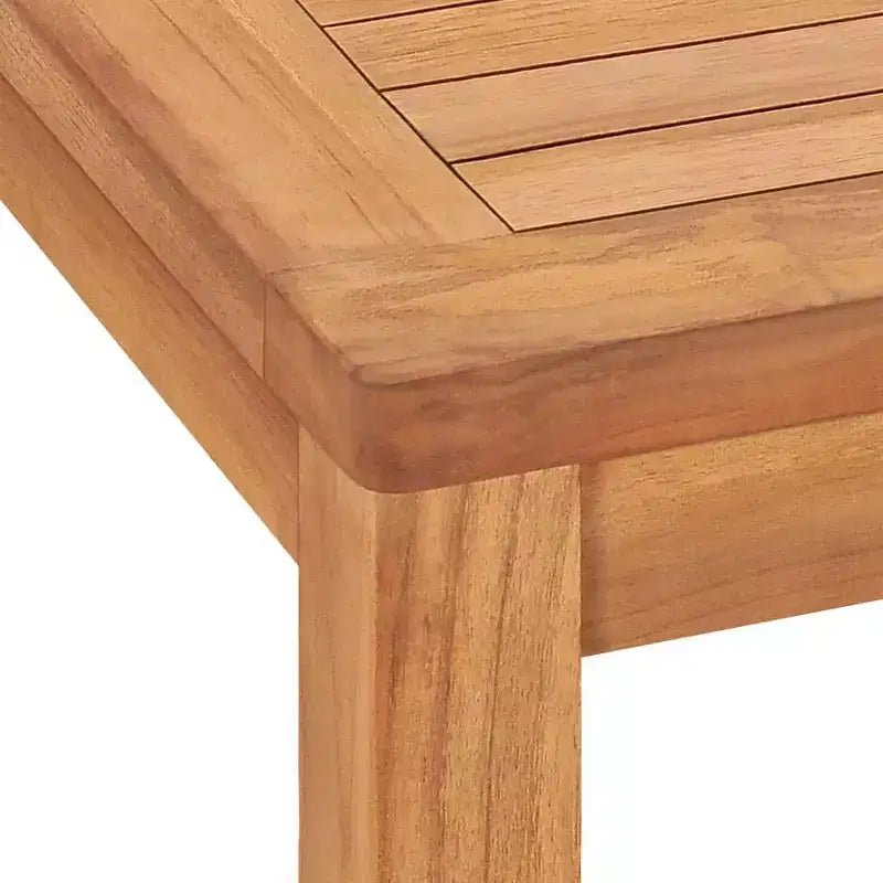 vidaXL Ensemble de Repas de Jardin Teck Naturel Teck Massif Taille Unique Durable