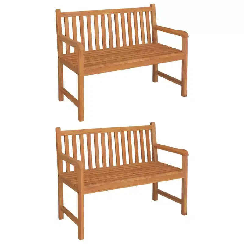 vidaXL Ensemble de Repas de Jardin Teck Naturel Teck Massif Taille Unique Durable