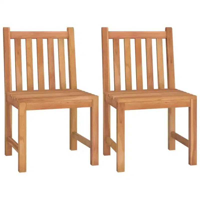vidaXL Ensemble de Repas de Jardin Teck Naturel Teck Massif Taille Unique Durable
