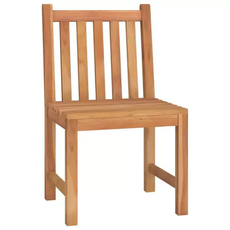 vidaXL Ensemble de Repas de Jardin Teck Naturel Teck Massif Taille Unique Durable