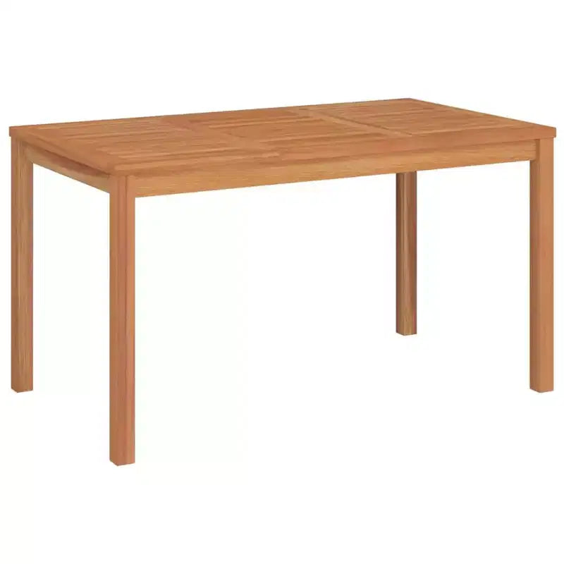 vidaXL Ensemble de Repas de Jardin Teck Naturel Teck Massif Taille Unique Durable