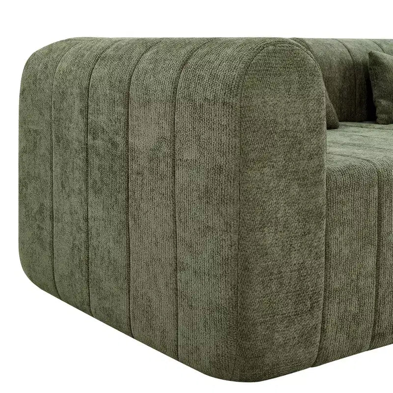 Christopher Knight Home Ahearn Canapé sectionnel modulable 4 pièces 145,5 po à compression complète