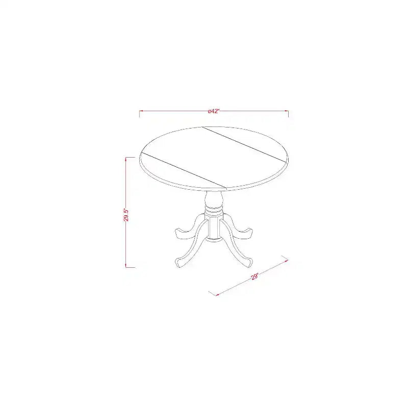 Ensemble de salle à manger médiéval - Table et chaises rondes 5 pièces - Blanc Lin - Ensemble de table de cuisine moderne