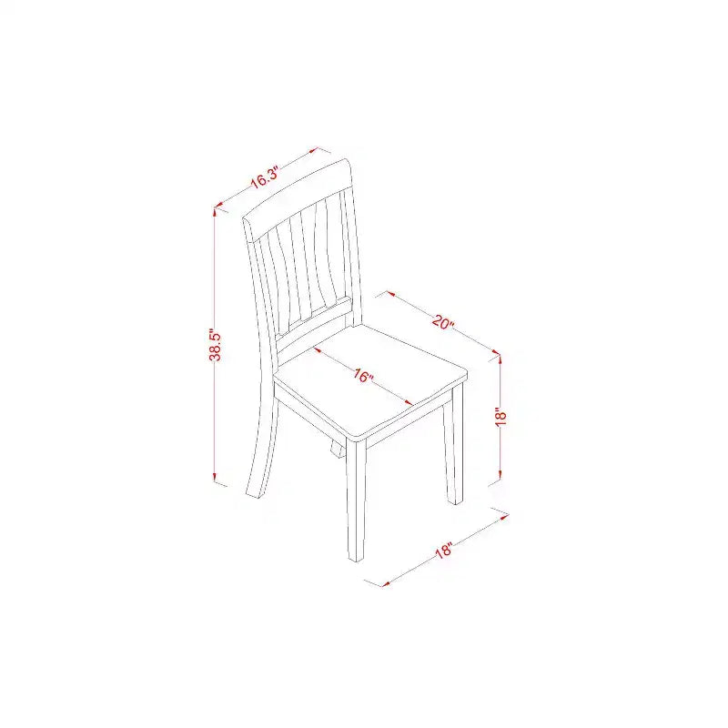 Ensemble de salle à manger rond pour cuisine - Table de 42 pouces et 4 chaises - Ensemble de table de salle à manger
