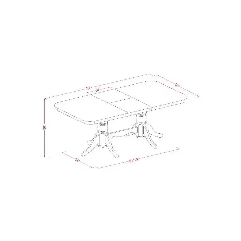 Ensemble table et chaises de salle à manger - Table de cuisine pour 6 à 8 personnes - Style ferme moderne