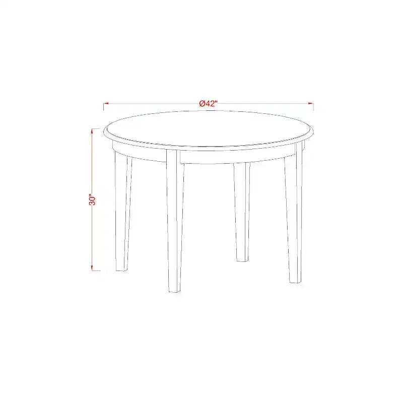 Ensemble table de cuisine 3 pièces Table ronde et chaises Blanc lin Similicuir