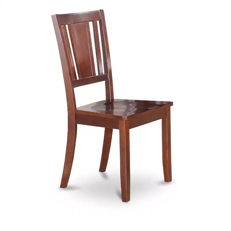 Ensemble de salle à manger 5 pièces - Table ronde de 91 cm et 4 chaises en bois - Style éclectique