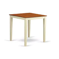 Counter Height Pub Set - 3 Piece Dinette Table & Chairs - Small Space Dining Set - Linen White