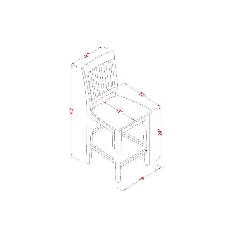 Ensemble Table Haute et Chaises de Bar - 3 Pièces - Pour Petits Espaces - Blanc Lin