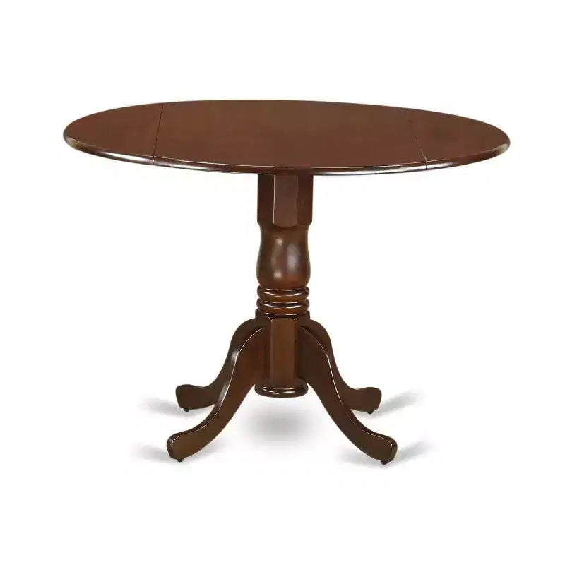 Ensemble table de salle à manger ronde 3 pièces, table de 107 cm avec rallonges et 2 chaises de cuisine