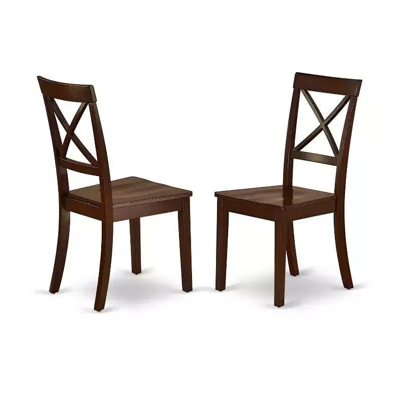 Ensemble table de salle à manger ronde 3 pièces, table de 107 cm avec rallonges et 2 chaises de cuisine