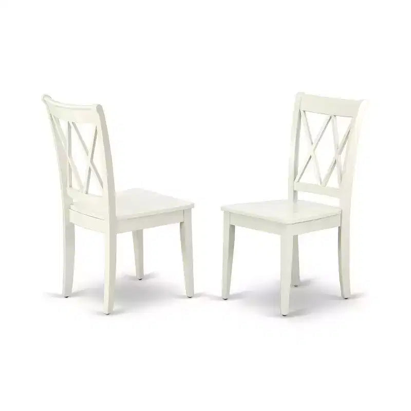 Ensemble de salle à manger rectangulaire 7 pièces – Table de 42x60 pouces avec 6 chaises à dossier double X – Ensemble de cuisine et salle à manger