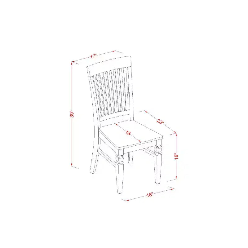 Ensemble de salle à manger 7 pièces - Table de cuisine avec 6 chaises - Ensemble de salle à manger en bois massif - Table extensible - Design classique