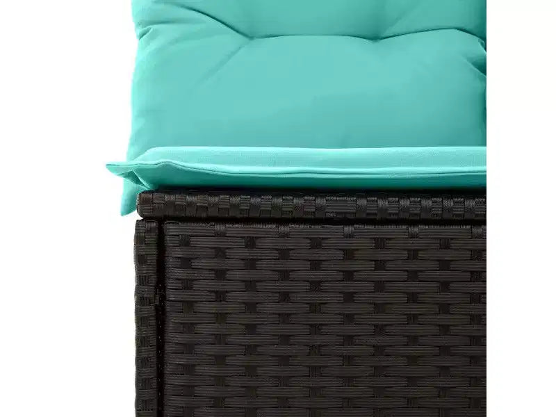 vidaXL Ensemble de canapés de jardin 9 pcs Marron Résine tressée