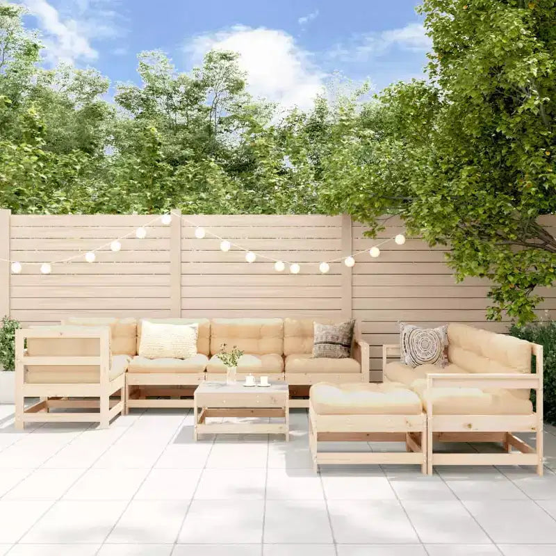 vidaXL Salon de jardin modulaire en pin massif grand format