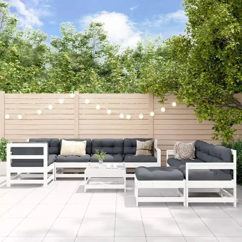 vidaXL Salon de jardin modulaire en pin massif grand format