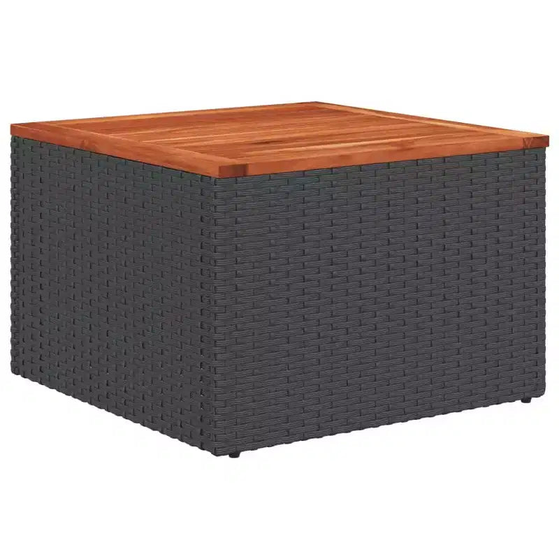 vidaXL Ensemble de canapés de jardin 13 pcs avec coussins résine tressée noir