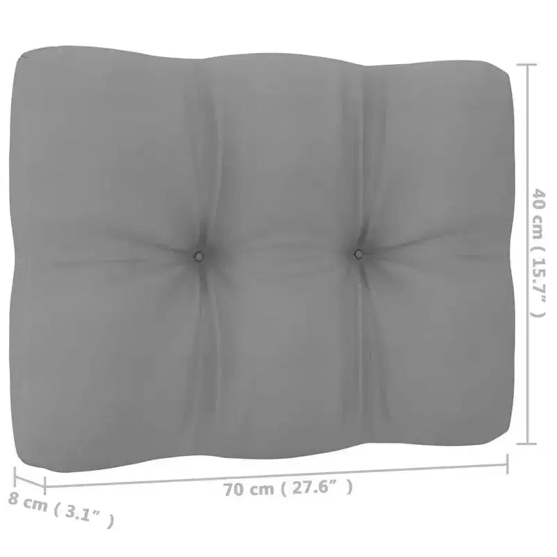vidaXL Ensemble de meubles de patio 5 pièces canapé sectionnel extérieur bois de pin massif