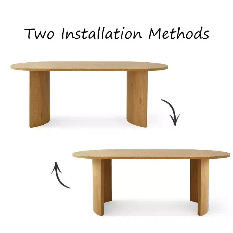 Ensemble de salle à manger 6 places, chaises de salle à manger rembourrées avec dossiers en rotin et table ovale avec finition en bois naturel, pour cuisine ou salle à manger - Panipeachy