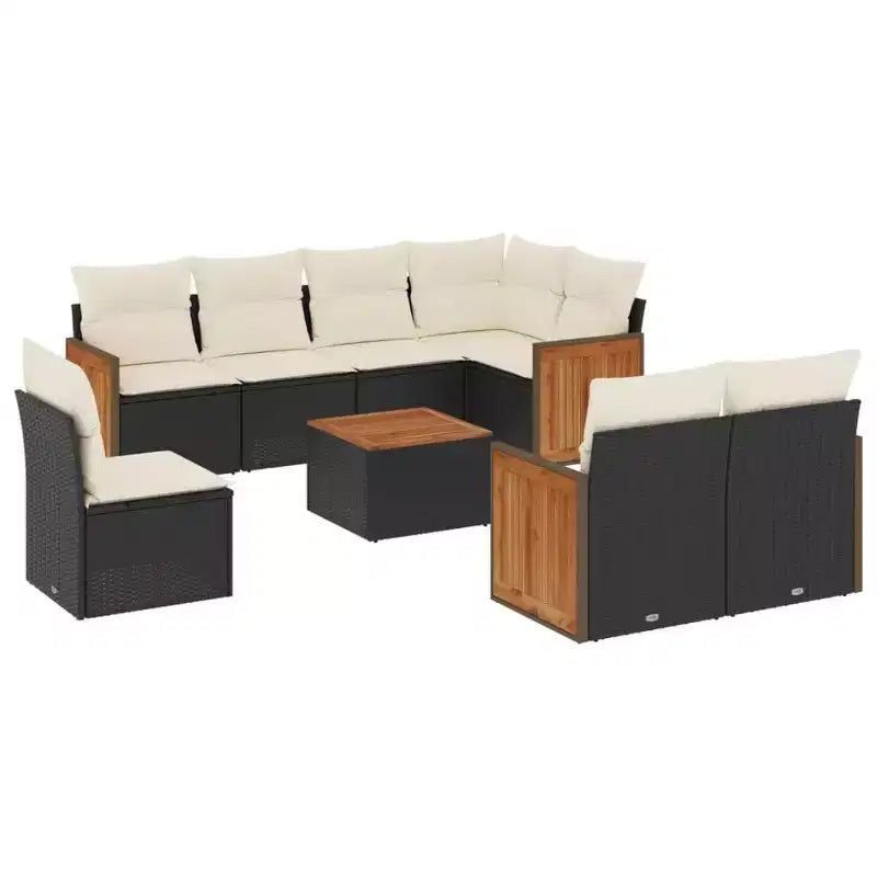 vidaXL Modular Outdoor Sofa Set with Cushions in Different Colors