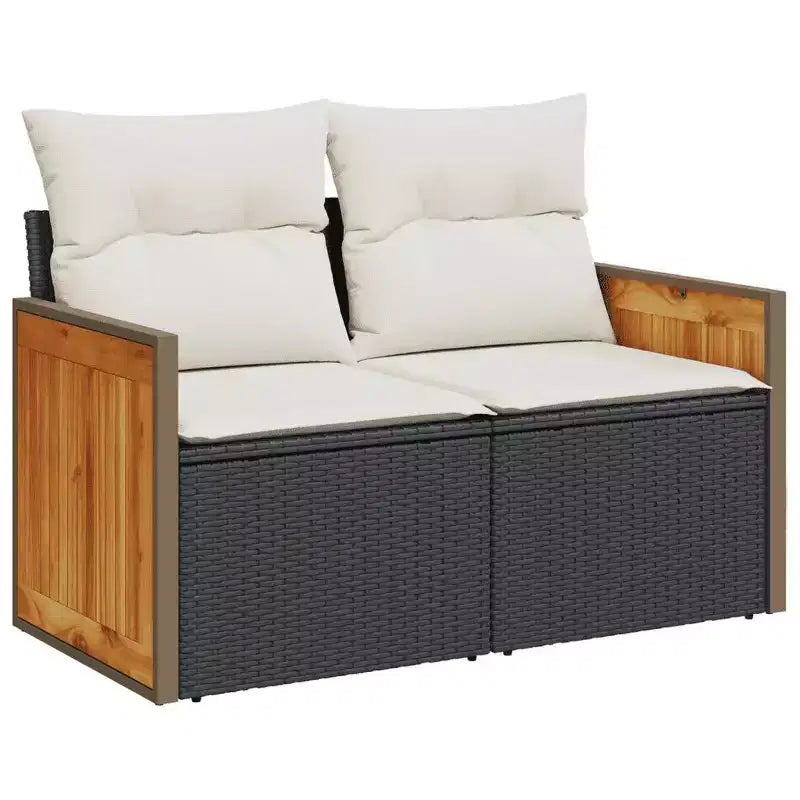 vidaXL Salon de jardin modulable avec coussins de différentes couleurs