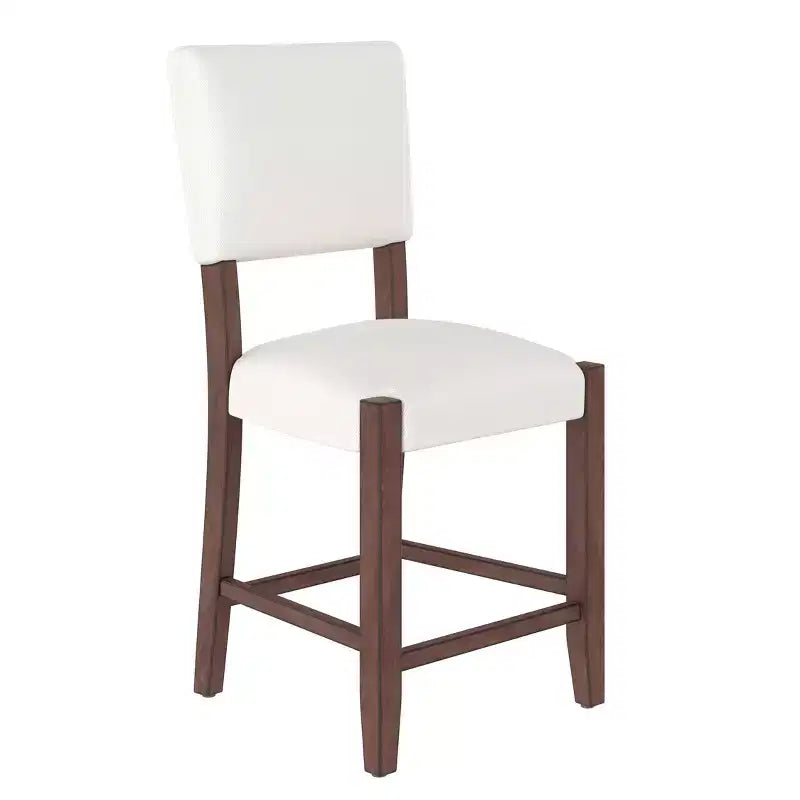 Ensemble de salle à manger 3 pièces à hauteur de comptoir avec table en faux marbre et 2 chaises rembourrées, pour cuisine de pub ou petit espace