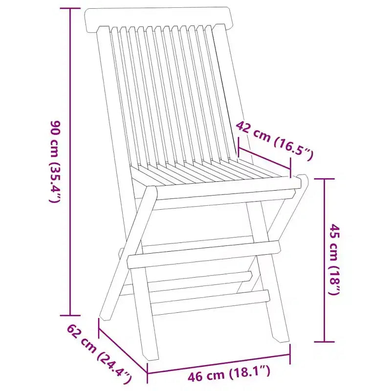 vidaXL Ensemble repas d'extérieur Teck Bois de teck massif Moyen Pliable