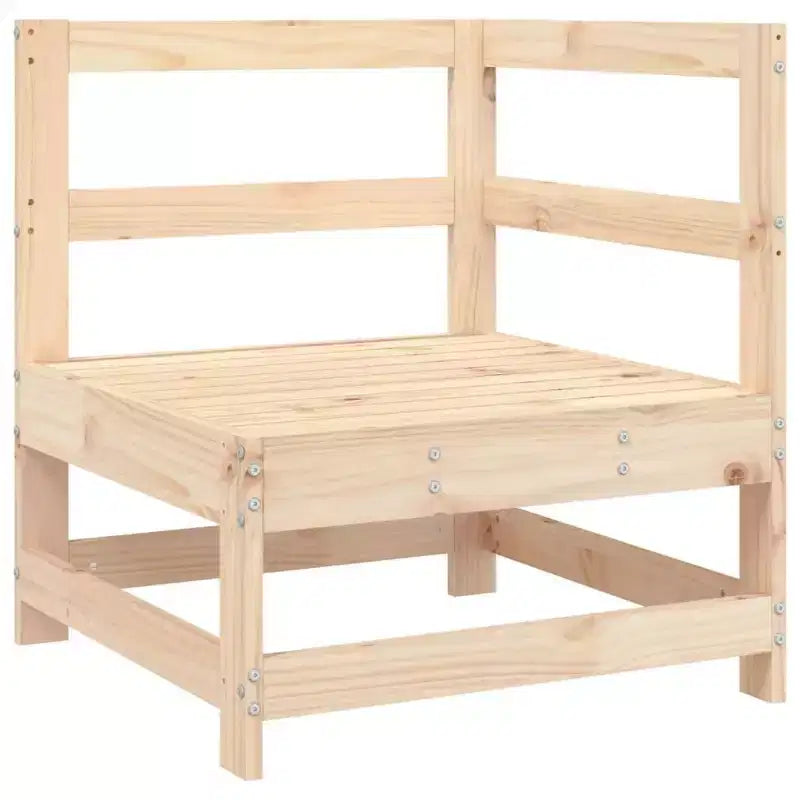 vidaXL Salon de jardin Bois de pin massif, contreplaqué Moyen Modulable