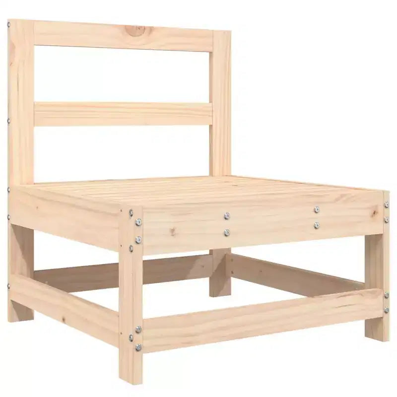 vidaXL Salon de jardin Bois de pin massif, contreplaqué Moyen Modulable