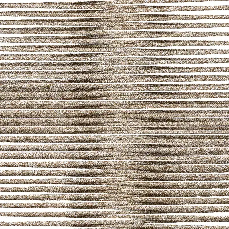 Teak Finish Woven Rope Outdoor Dining Chairs with Arms, Set of 2, Brown/Gray