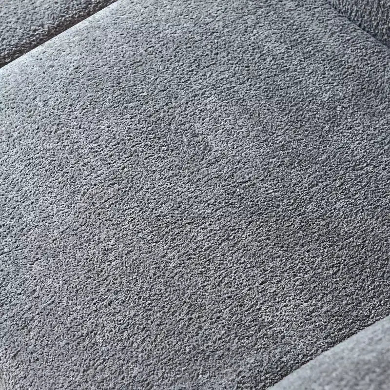Beige / Black / Blue / Gray Boucle 2-Seat Loveseat Sofa with Throw Pillows