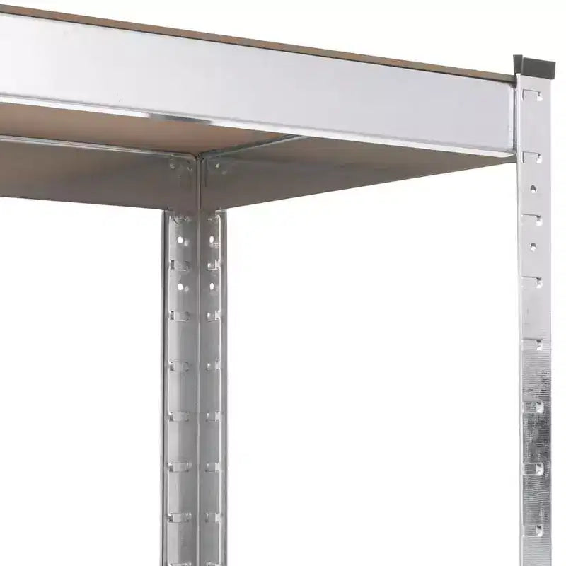5-Tier Storage Shelving Unit, Silver, Set of 2