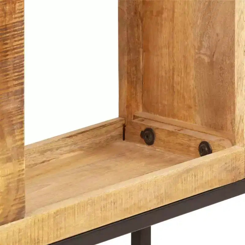 Brown Solid Mango Wood Bookshelf, 8-Shelf, Rectangular, Indoor